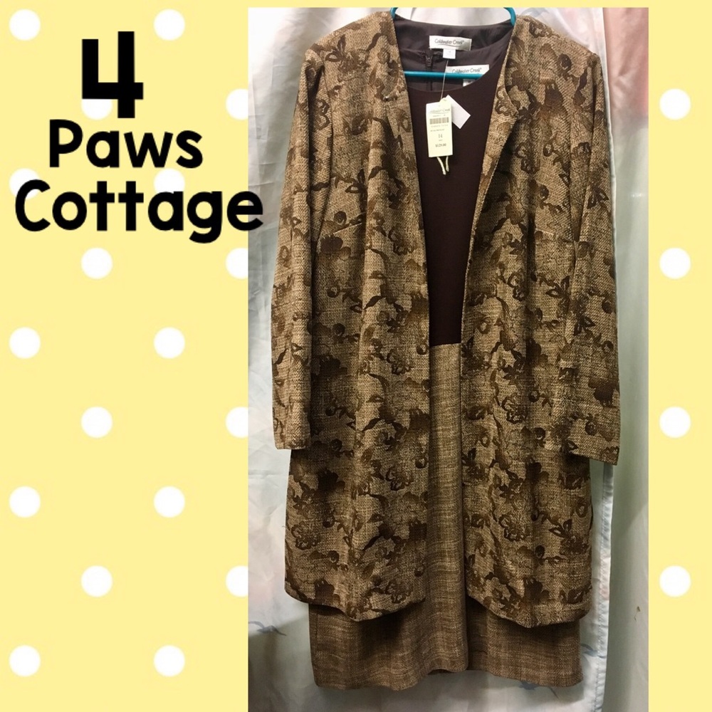 NWT Plus Coldwater Creek 2-Piece Dress & Jacket